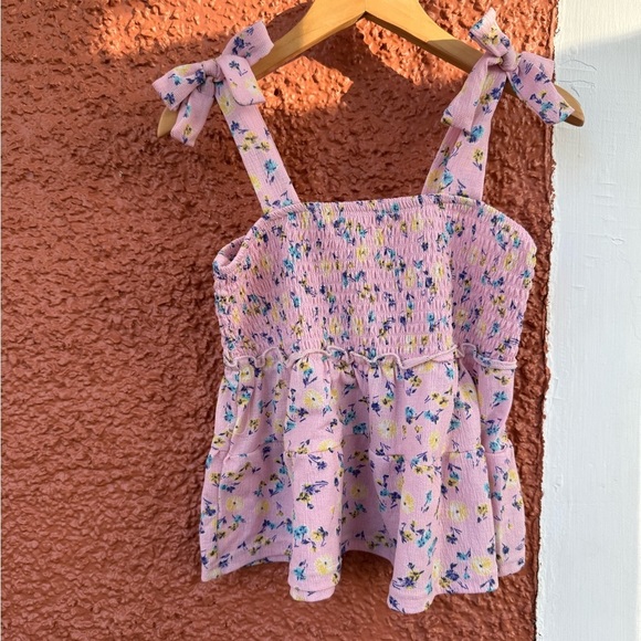 Other - Jolie & Joy By FCT Medium 10-12 Floral Smocked Halter Tie Neck Top Boho Summer